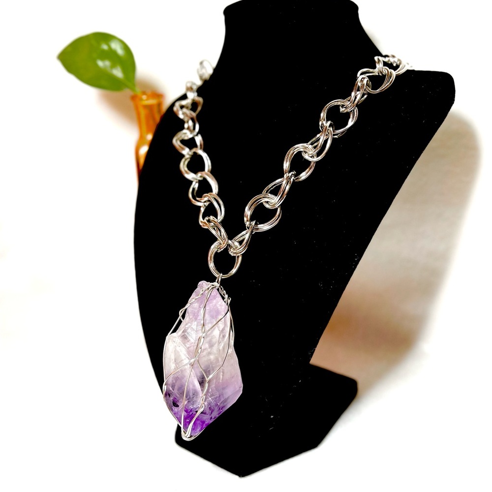 Chunky Amethyst Necklace